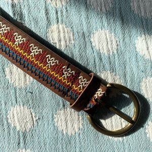 BOHO 🍓cute + colorful stitched / embroidered belt